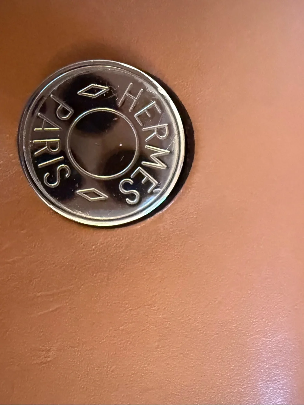 HERMES HER BAG GREEN WITH BROWN